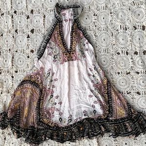 tribal print free people mini dress